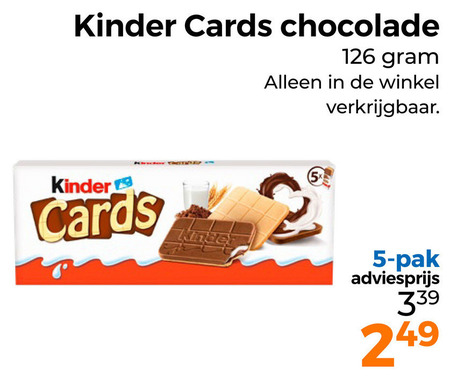 Kinder   chocolade folder aanbieding bij  Trekpleister - details