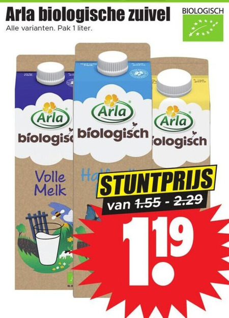 Arla   melk, zuivel folder aanbieding bij  Dirk - details