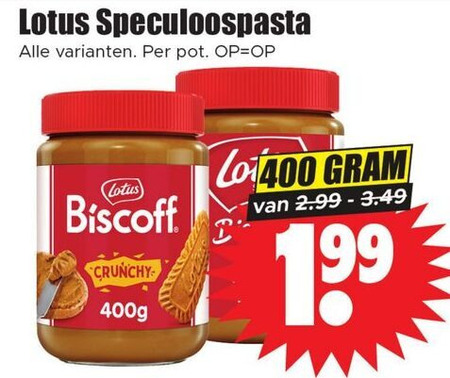 Lotus   speculaaspasta folder aanbieding bij  Dirk - details