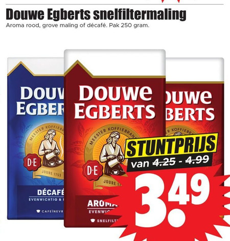 Douwe Egberts   koffie folder aanbieding bij  Dirk - details
