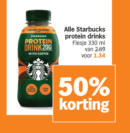 Starbucks   ijskoffie folder aanbieding bij  Albert&nbsp;Heijn - details