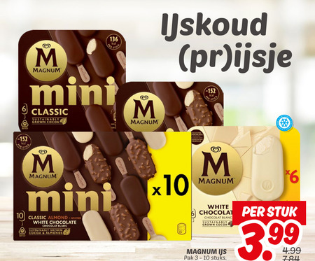 Magnum   ijslollies folder aanbieding bij  Dekamarkt - details