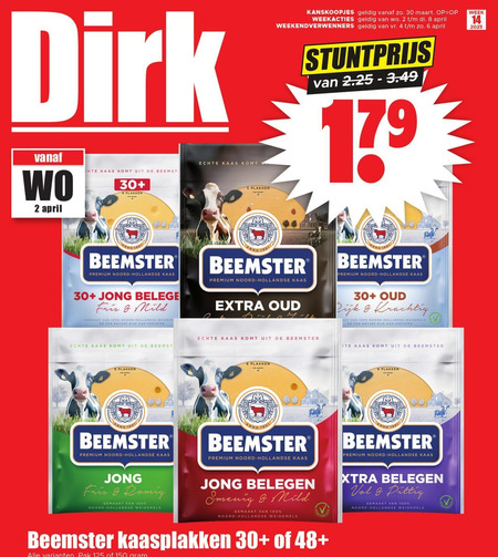Beemster   kaasplakken folder aanbieding bij  Dirk - details