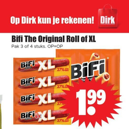 Bifi   bierworstjes folder aanbieding bij  Dirk - details