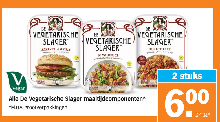 De vegetarische Slager   vegetarisch folder aanbieding bij  Albert Heijn - details