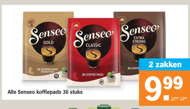 Douwe Egberts Senseo   koffiepad folder aanbieding bij  Albert&nbsp;Heijn - details