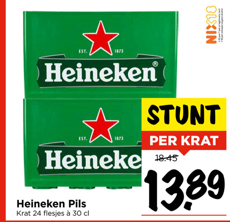 Heineken   krat bier folder aanbieding bij  Vomar - details