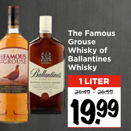 Ballantines   whisky folder aanbieding bij  Vomar - details