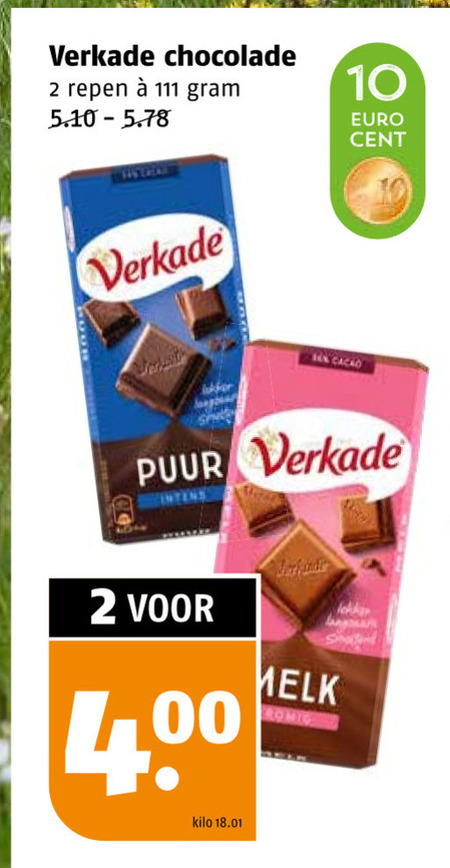 Verkade   chocolade folder aanbieding bij  Poiesz - details
