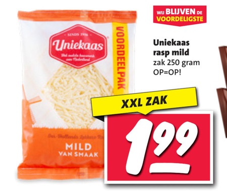 Uniekaas   geraspte kaas folder aanbieding bij  Nettorama - details