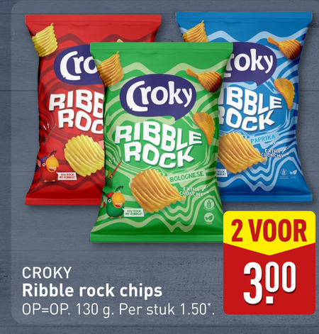 Croky   chips folder aanbieding bij  Aldi - details