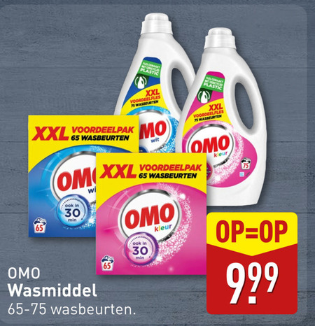Omo   wasmiddel folder aanbieding bij  Aldi - details