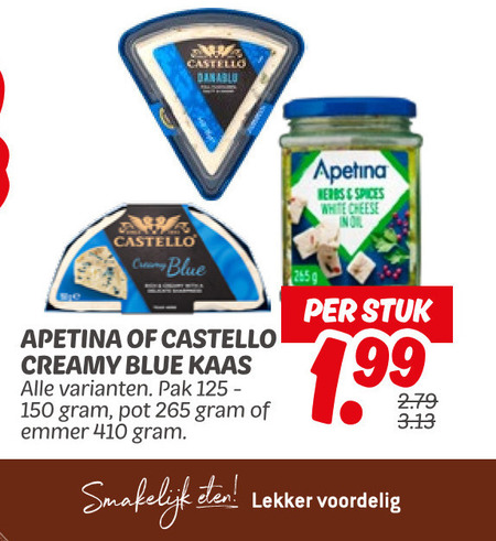 Castello   feta, blauwe kaas folder aanbieding bij  Dekamarkt - details