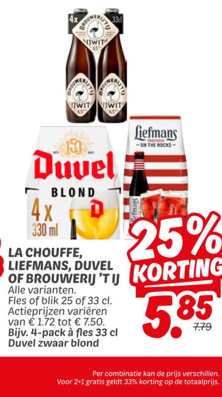 La Chouffe   speciaalbier folder aanbieding bij  Dekamarkt - details
