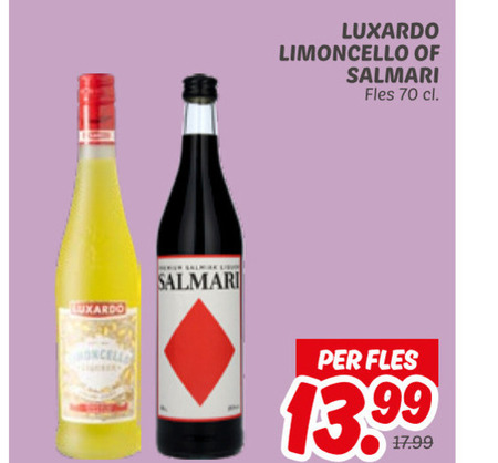 Luxardo   limoncello folder aanbieding bij  Dekamarkt - details
