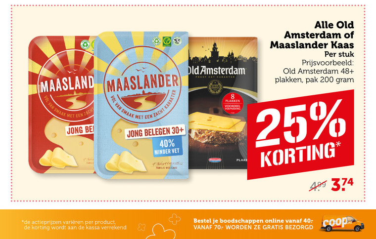 Maaslander   kaas, kaasplakken folder aanbieding bij  Coop - details
