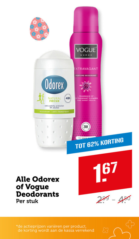 Odorex   deodorant folder aanbieding bij  Coop - details
