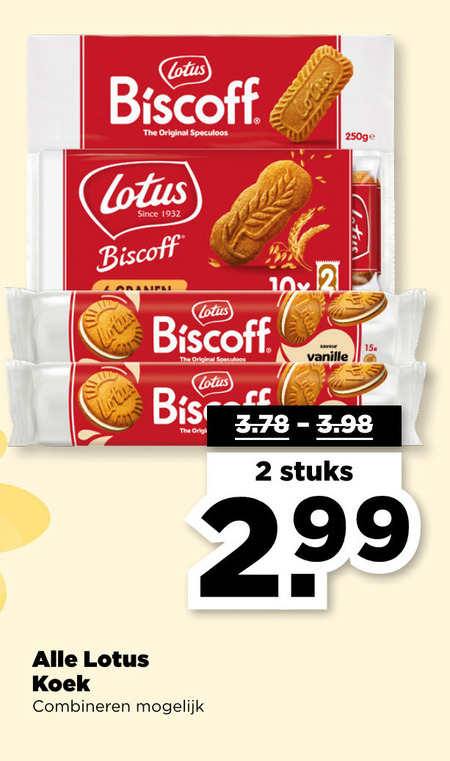 Lotus   speculaas folder aanbieding bij  Plus - details