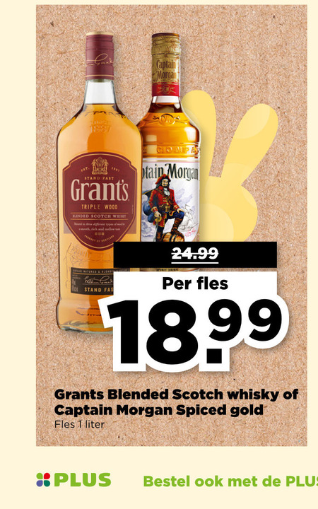 Grants   whisky, rum folder aanbieding bij  Plus - details