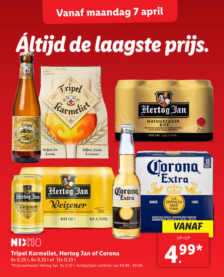 Corona   speciaalbier, blikje bier folder aanbieding bij  Lidl - details