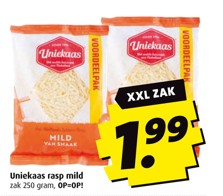 Uniekaas   geraspte kaas folder aanbieding bij  Boni - details