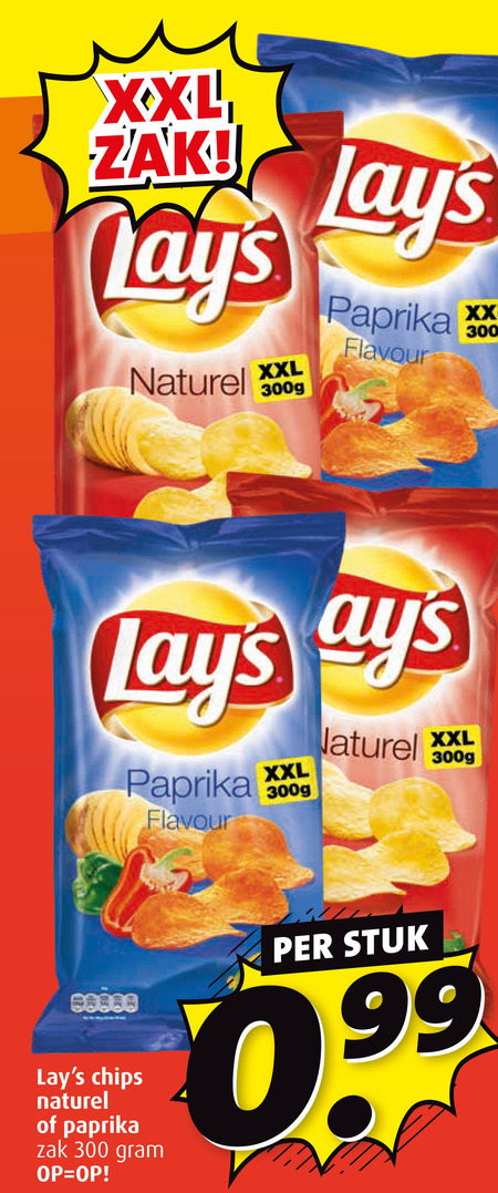 Lays   chips folder aanbieding bij  Boni - details