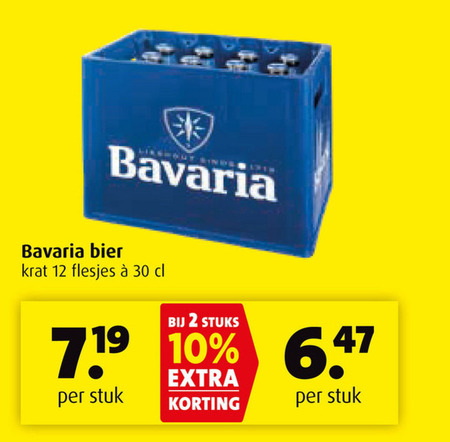 Bavaria   krat bier folder aanbieding bij  Boni - details