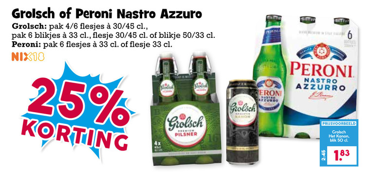 Grolsch   blikje bier, speciaalbier folder aanbieding bij  Boons Markt - details