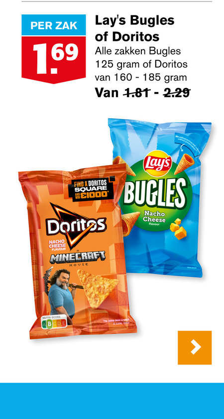 Lays   zoutje, chips folder aanbieding bij  Hoogvliet - details