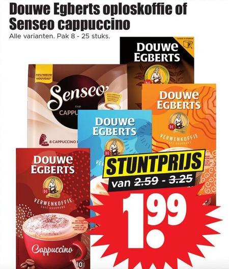 Douwe Egberts Senseo   koffiepad, oploskoffie folder aanbieding bij  Dirk - details