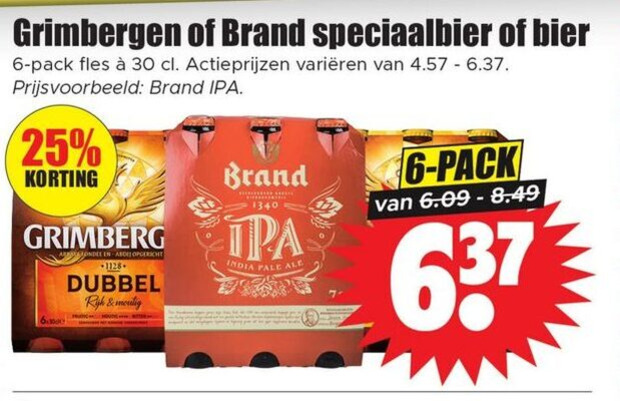 Brand   speciaalbier folder aanbieding bij  Dirk - details