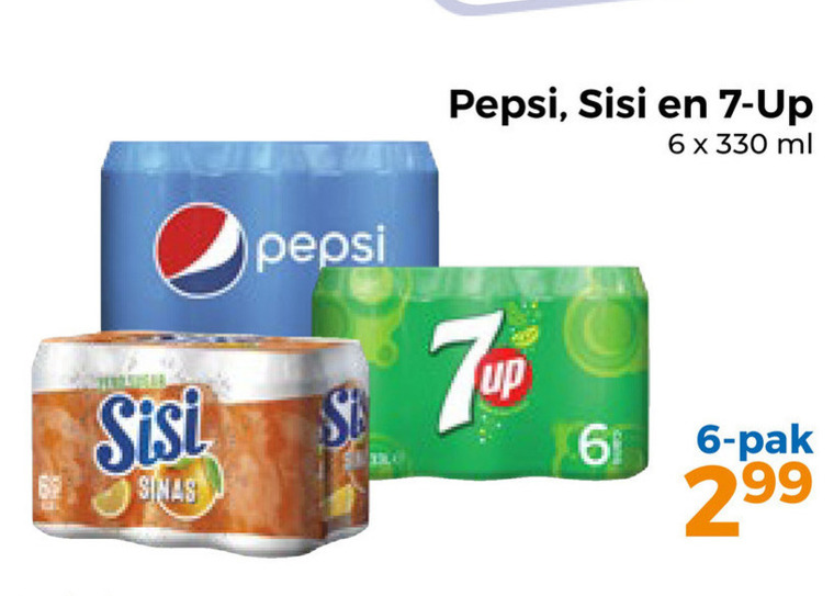 Sisi   frisdrank, cola folder aanbieding bij  Trekpleister - details
