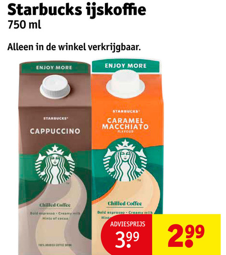 Starbucks   ijskoffie folder aanbieding bij  Kruidvat - details