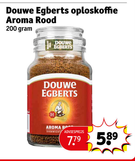 Douwe Egberts   oploskoffie folder aanbieding bij  Kruidvat - details