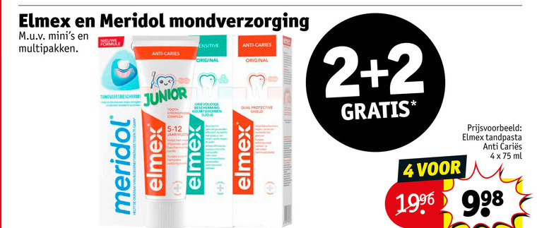 Elmex   tandpasta folder aanbieding bij  Kruidvat - details