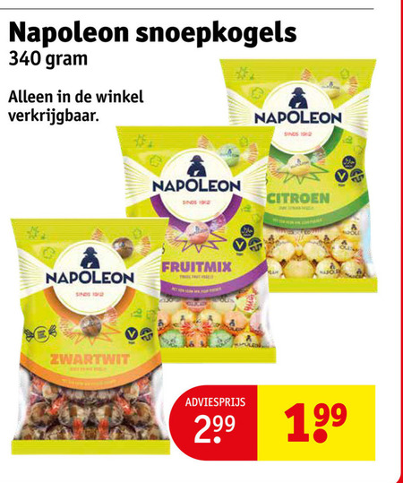 Napoleon   snoep folder aanbieding bij  Kruidvat - details