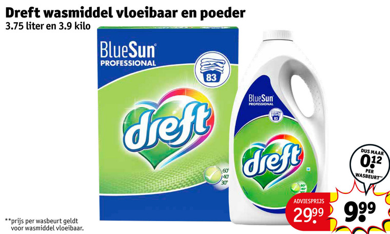 Dreft   wasmiddel folder aanbieding bij  Kruidvat - details
