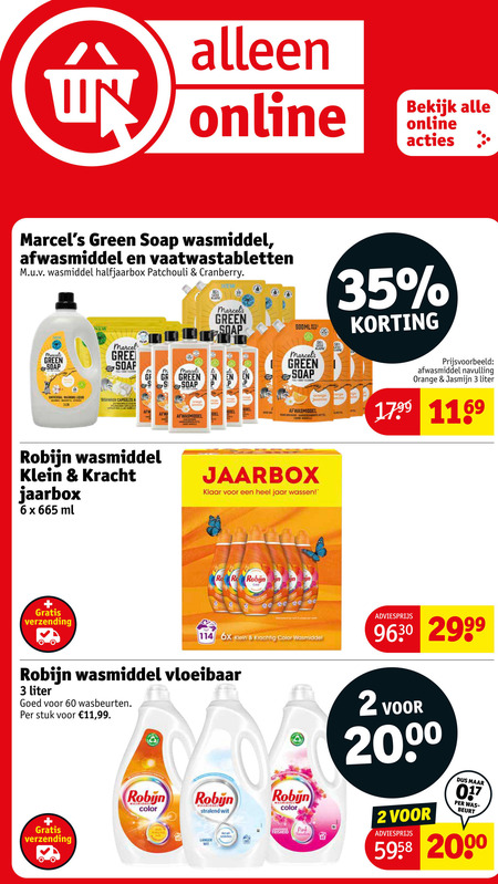 Robijn   afwasmiddel, vaatwasmiddel folder aanbieding bij  Kruidvat - details