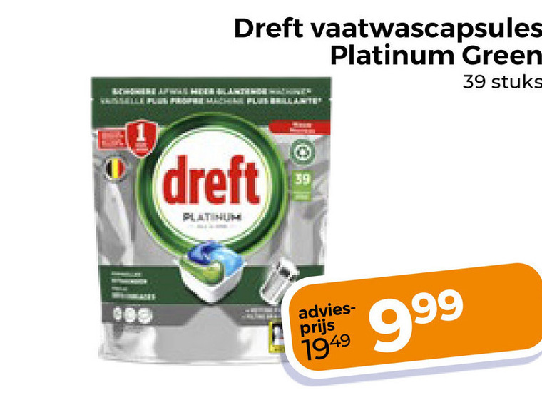 Dreft   vaatwasmiddel folder aanbieding bij  Trekpleister - details