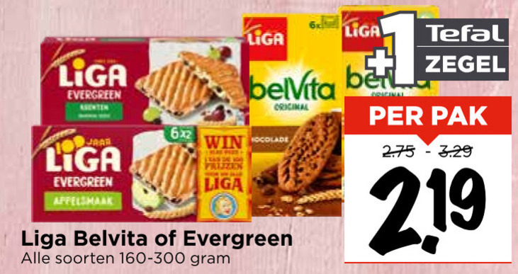 Liga   fruitbiscuit folder aanbieding bij  Vomar - details