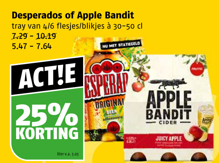 Desperados   speciaalbier, appelcider folder aanbieding bij  Poiesz - details