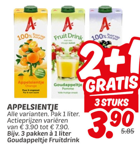 Appelsientje   fruitdrank folder aanbieding bij  Dekamarkt - details