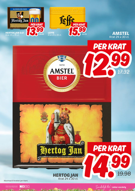 Leffe   krat bier, alcoholvrij bier folder aanbieding bij  Dekamarkt - details