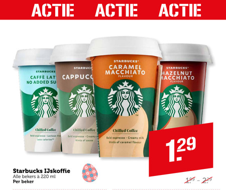 Starbucks   ijskoffie folder aanbieding bij  Coop - details