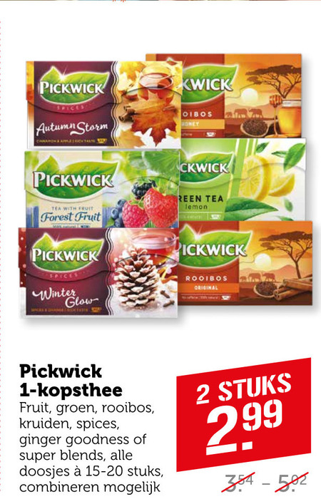 Pickwick   thee folder aanbieding bij  Coop - details