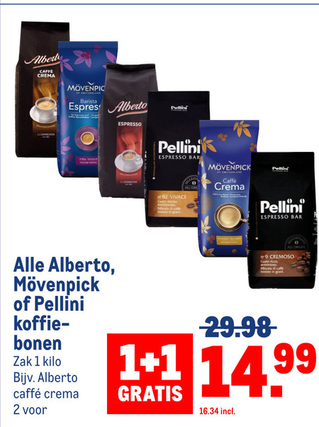 Movenpick   koffiebonen folder aanbieding bij  Makro - details