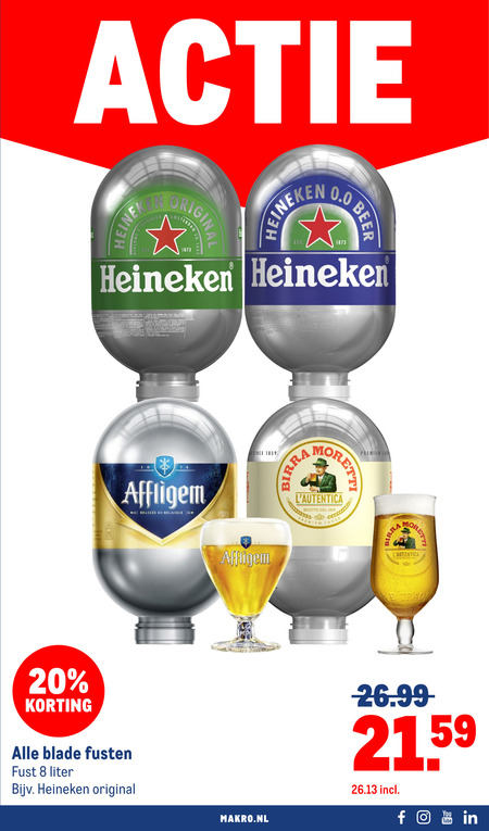 Heineken   biertap folder aanbieding bij  Makro - details