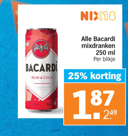 Bacardi   mixdrank folder aanbieding bij  Albert Heijn - details