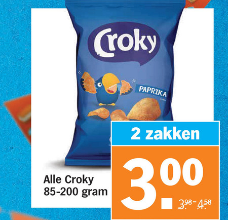 Croky   chips folder aanbieding bij  Albert Heijn - details
