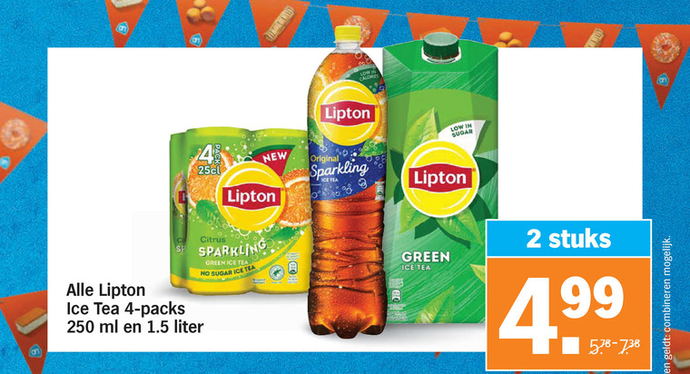 Lipton   ice tea folder aanbieding bij  Albert Heijn - details